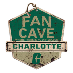 Charlotte 49ers 20'' x 20'' Fan Cave Badge Sign
