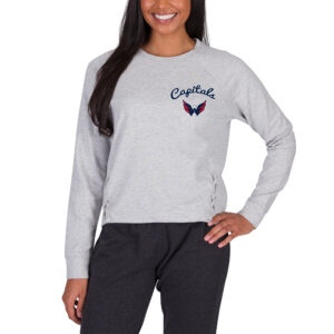 Women's Concepts Sport Gray Washington Capitals Greenway Long Sleeve Top