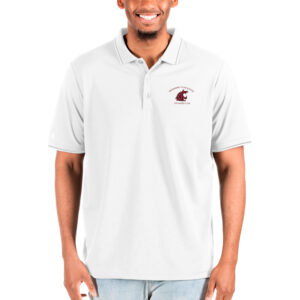 Men's Antigua White Washington State Cougars Affluent Big & Tall Polo