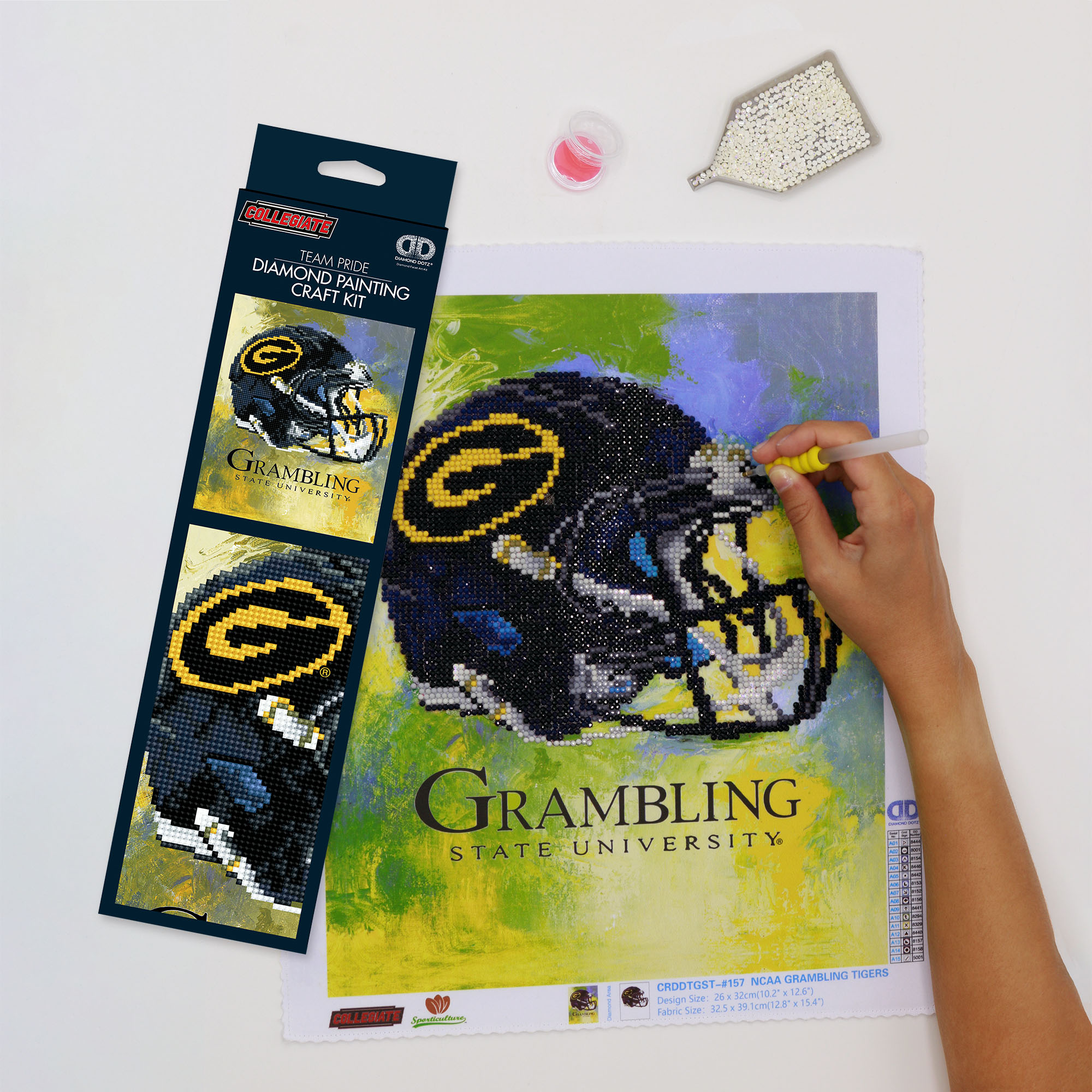 Sporticulture Grambling Tigers Diamond Art Craft Kit - Image 4