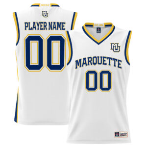 Youth Game Day Greats White Marquette Golden Eagles NIL Pick-A-Player Lightweight Basketball Jersey
