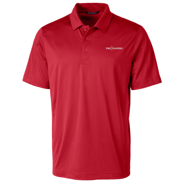 Men's Cutter & Buck Red THE PLAYERS DryTec Prospect Textured Stretch Polo - Image 6