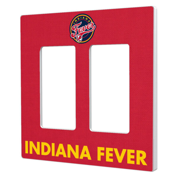 Indiana Fever Solid Design Double Rocker Light Switch Plate