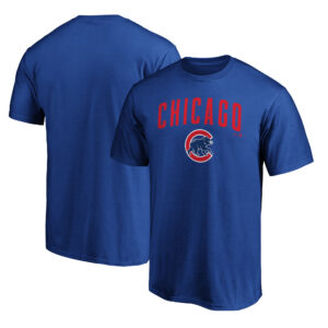 Men's Royal Chicago Cubs Team Lock Up Wordmark T-Shirt