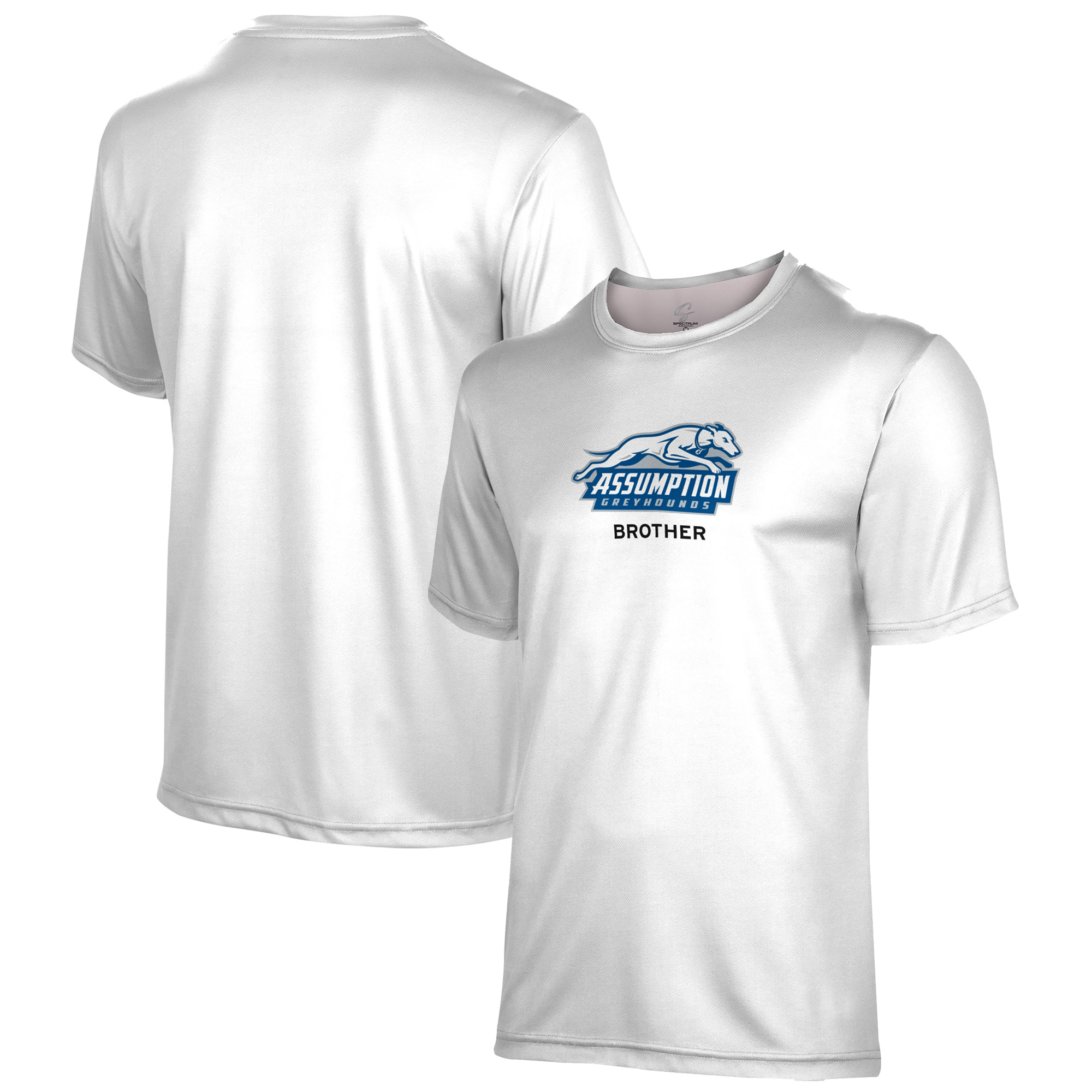 Youth ProSphere White Assumption Greyhounds Brother T-Shirt - Image 2