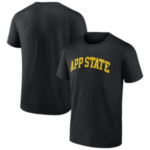 Men's Black Appalachian State Mountaineers Basic Arch T-Shirt