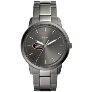 Men's Fossil  Gray Emporia State Hornets Minimalist Three-Hand Smoke Watch