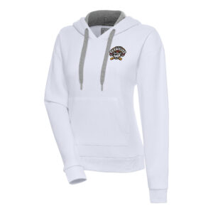 Women's Antigua  White Erie SeaWolves Victory Pullover Hoodie