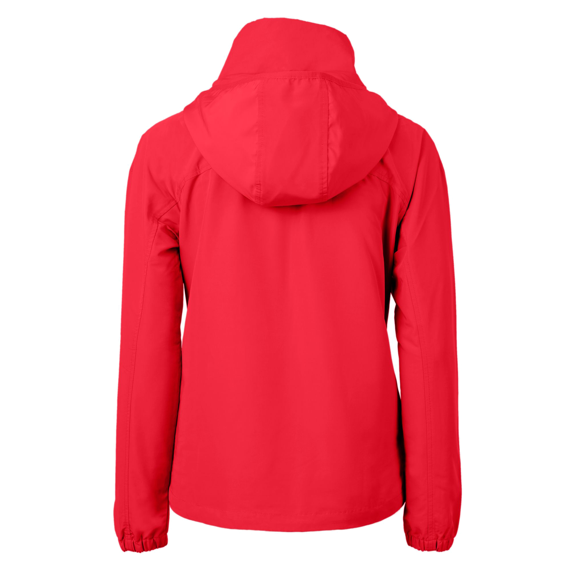 Women's Cutter & Buck Scarlet Nebraska Huskers Charter Eco Recycled Full-Zip Jacket - Image 7