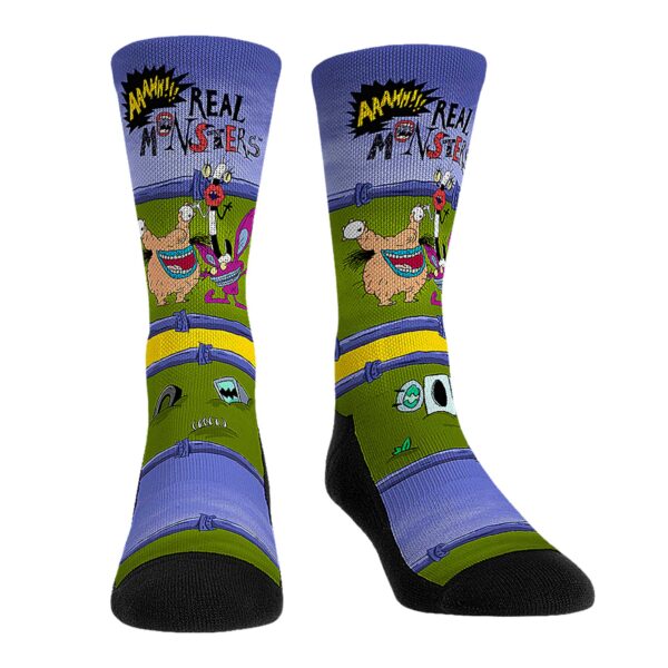 Unisex Rock Em Socks Aaahh!!! Real Monsters Showtime Crew Socks
