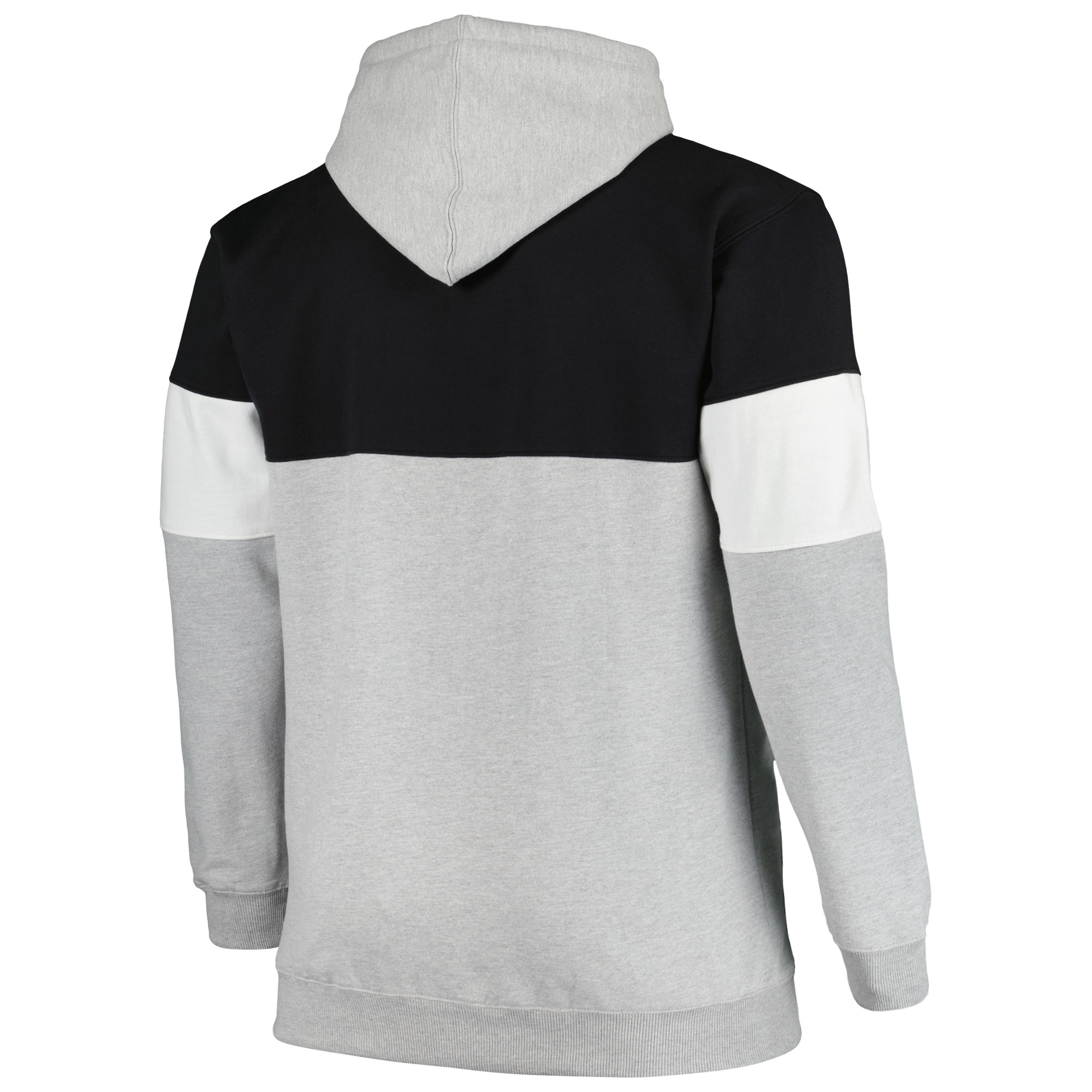 Men's Fanatics Black/White Brooklyn Nets Big & Tall Pullover Hoodie - Image 7