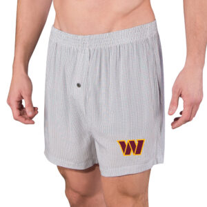 Men's Concepts Sport Gray Washington Commanders Melody Woven Boxer