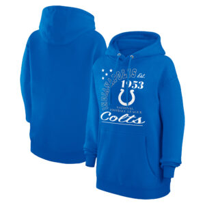 Unisex Starter  Royal Indianapolis Colts Arch Team Fleece Pullover Hoodie