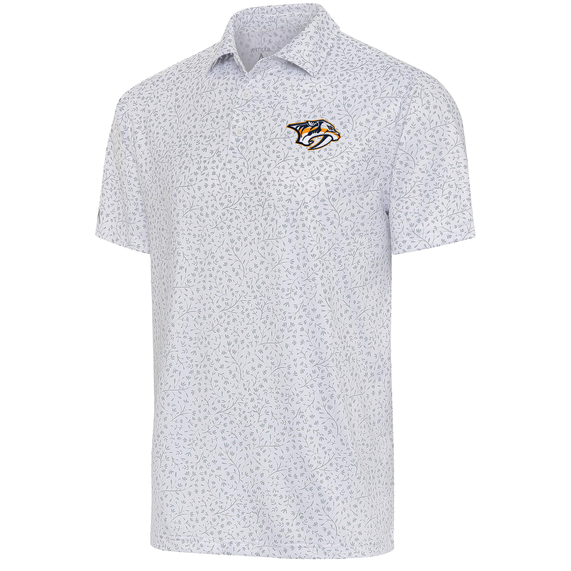 Men's Antigua White/Gray Nashville Predators Motion Polo