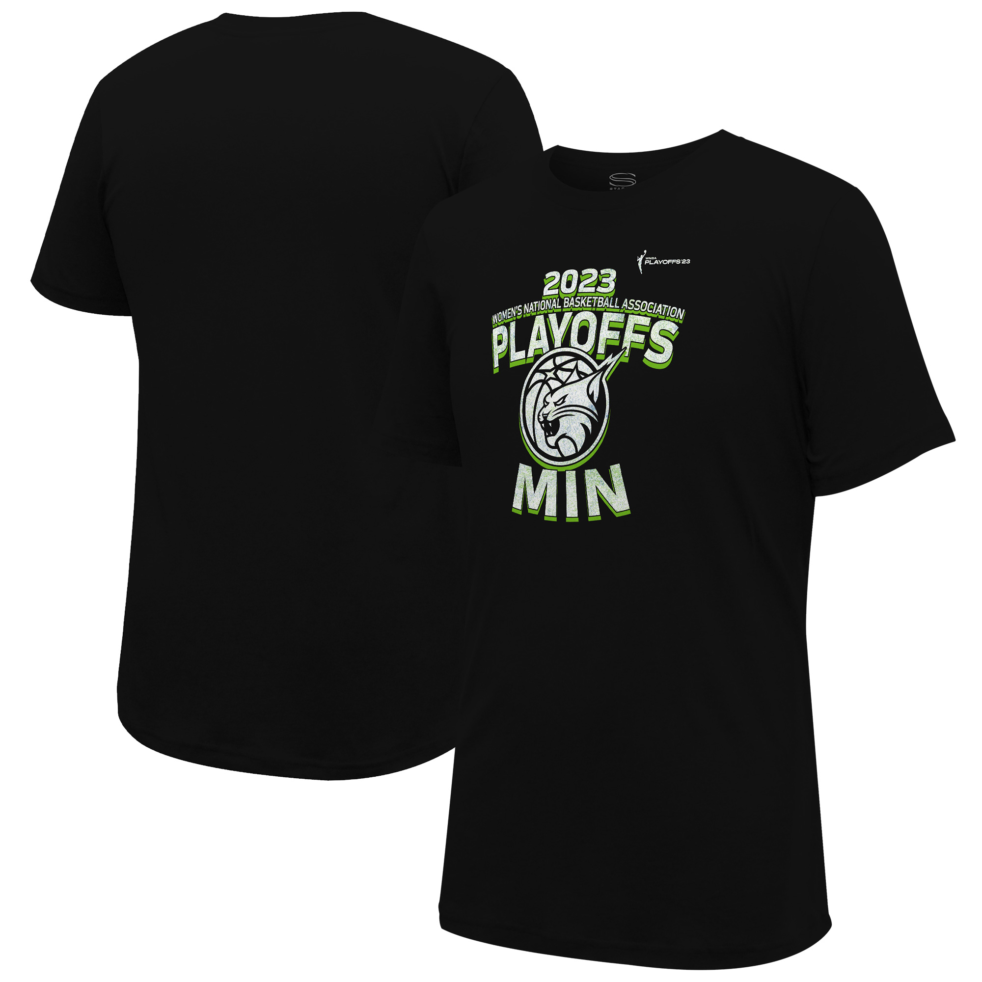 Unisex Stadium Essentials Black Minnesota Lynx 2023 WNBA Playoffs Dust T-Shirt - Image 5
