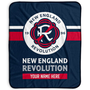 Pegasus New England Revolution 50" x 60" Stripes Personalized Fleece Blanket
