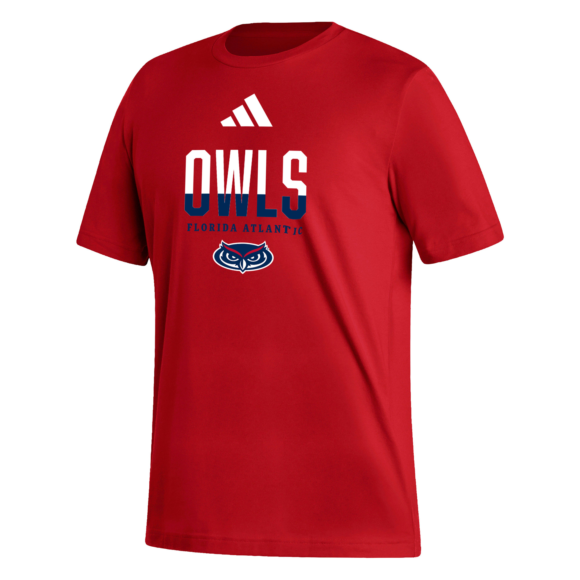 Men's adidas Red Florida Atlantic Owls Fresh T-Shirt - Image 6
