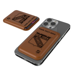 Keyscaper  New York Rangers Personalized Magnetic Credit Card Wallet