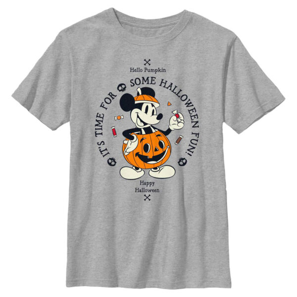 Youth Mad Engine Heather Gray Mickey Mouse T-Shirt
