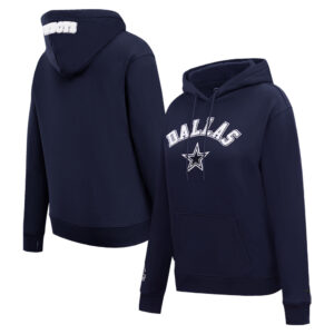 Women's Pro Standard Navy Dallas Cowboys Fleece Pullover Hoodie