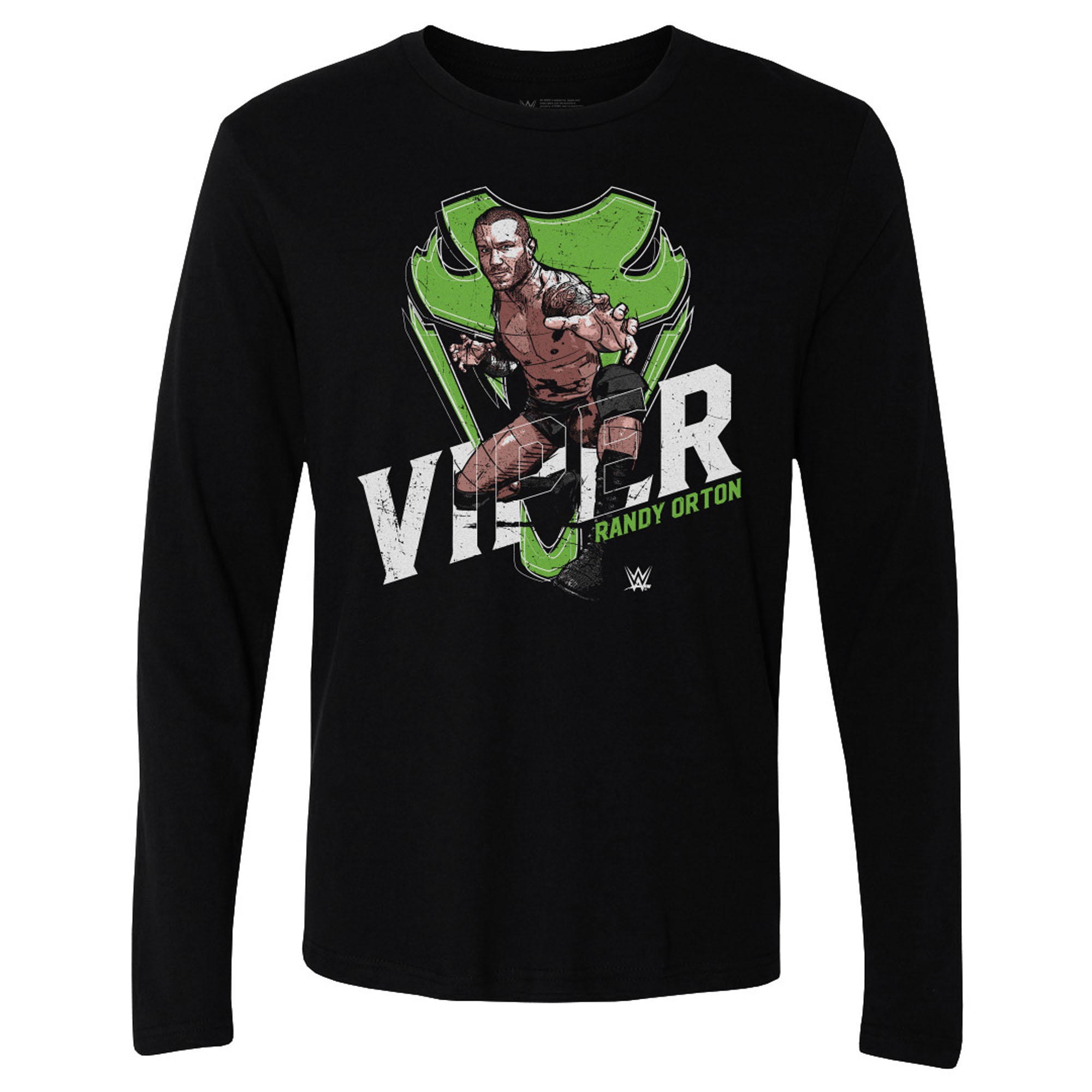 Men's 500 Level Charcoal Randy Orton Long Sleeve T-Shirt