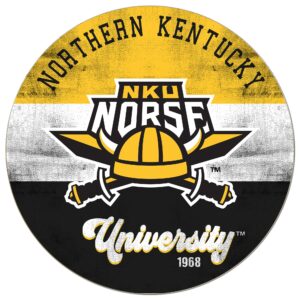 Northern Kentucky University Norse 20'' x 20'' Retro Logo Circle Sign