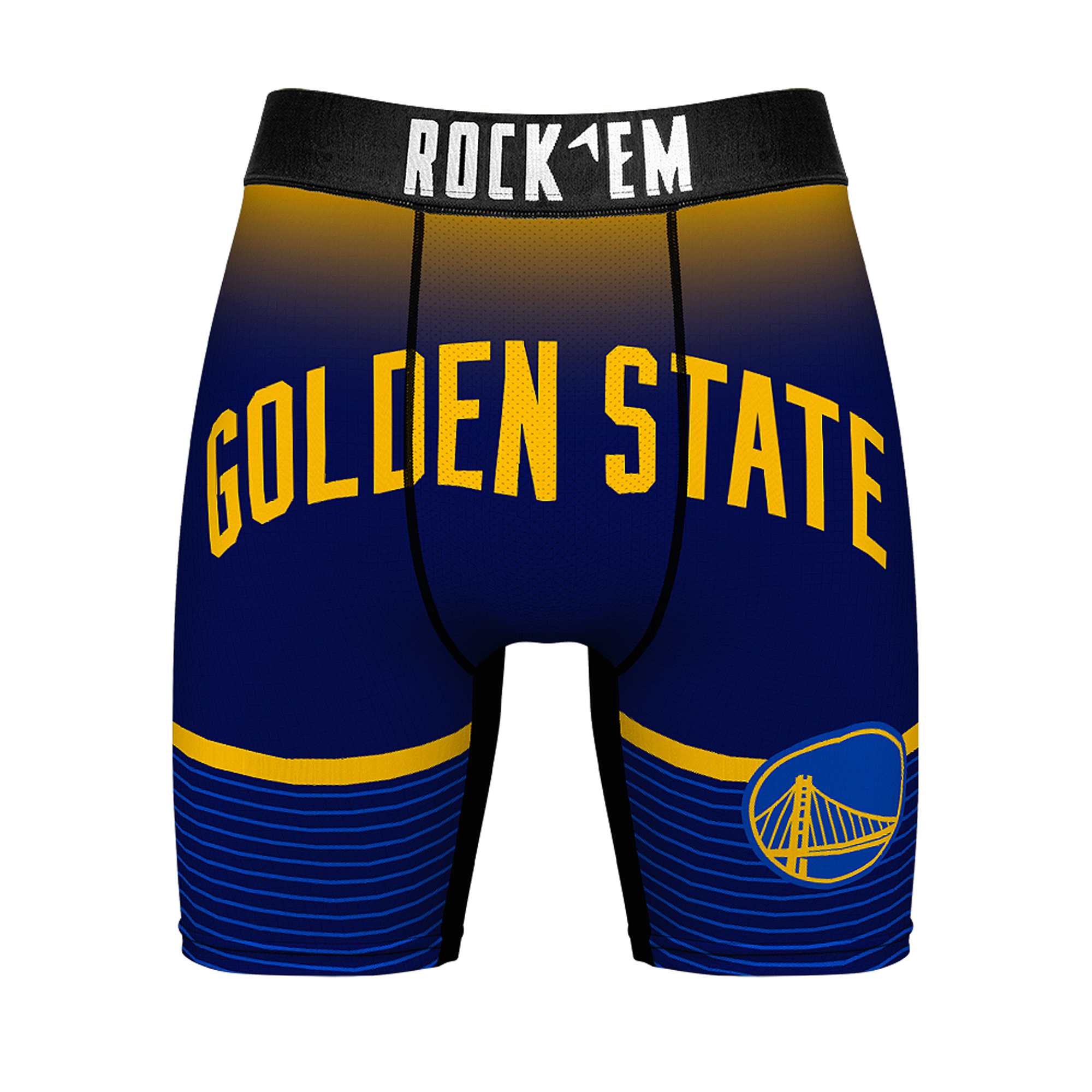 Men's Rock Em Socks Golden State Warriors Statement Edition Boxer Briefs - Image 6
