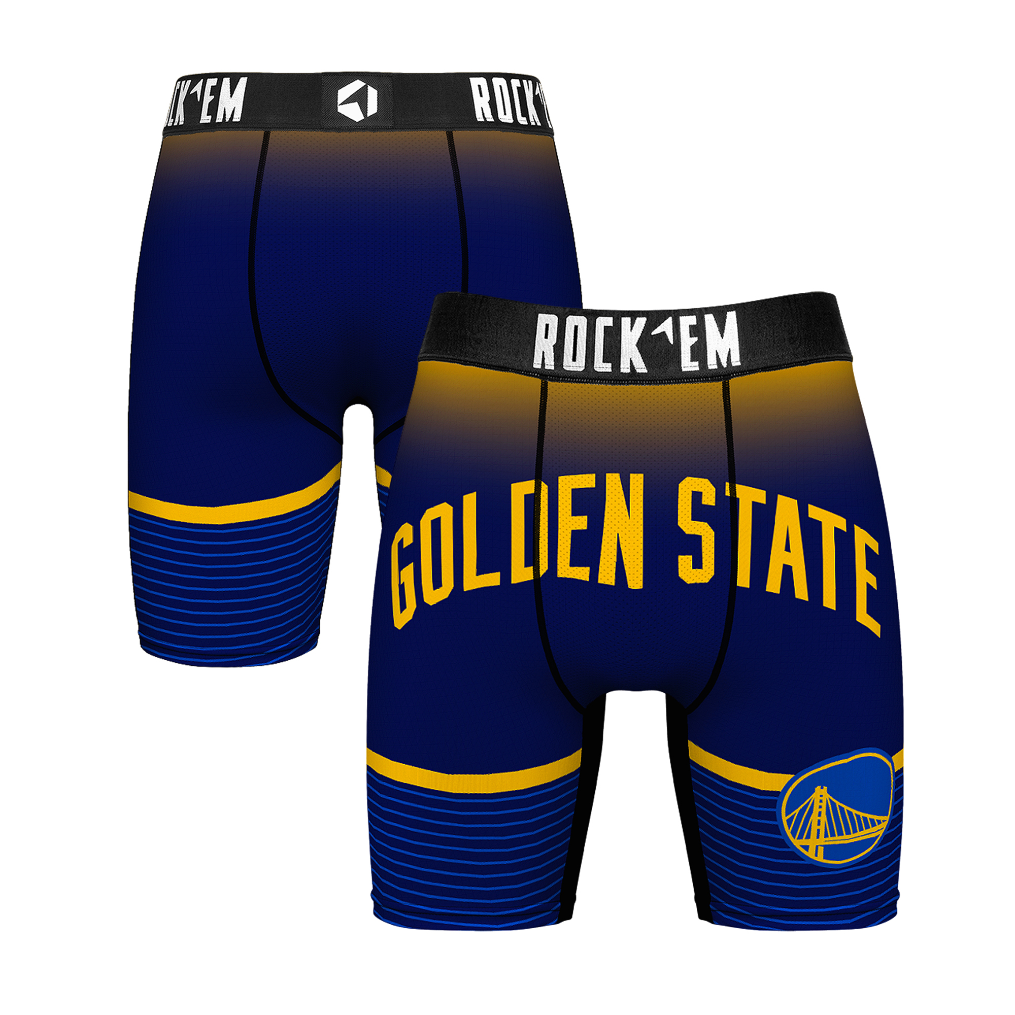 Men's Rock Em Socks Golden State Warriors Statement Edition Boxer Briefs