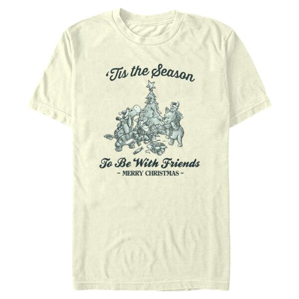 Men's Mad Engine Winnie the Pooh Natural Winnie the Pooh 'Tis The Season Graphic T-Shirt