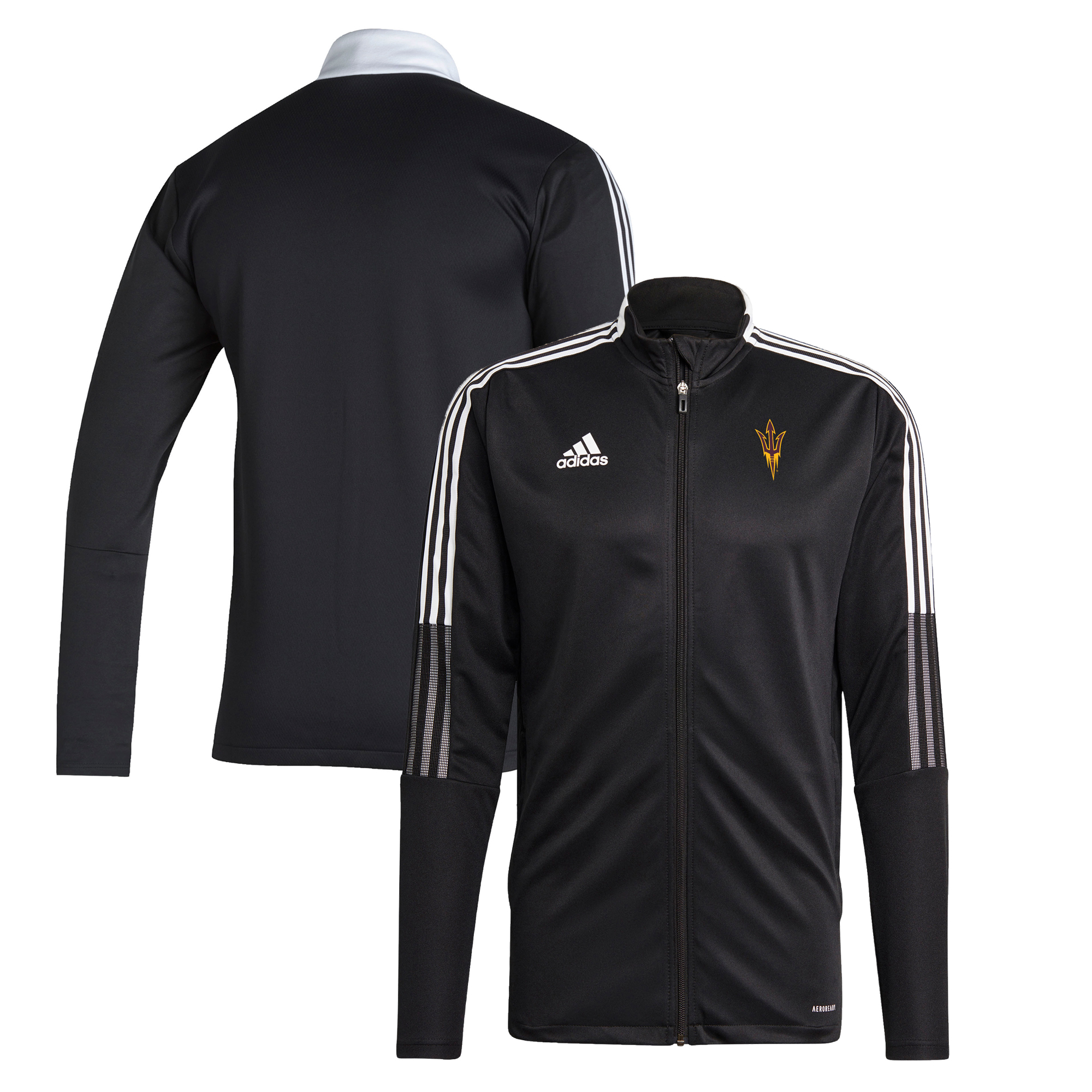 Men's adidas Black Arizona State Sun Devils Tiro21 Track Full-Zip Jacket - Image 2