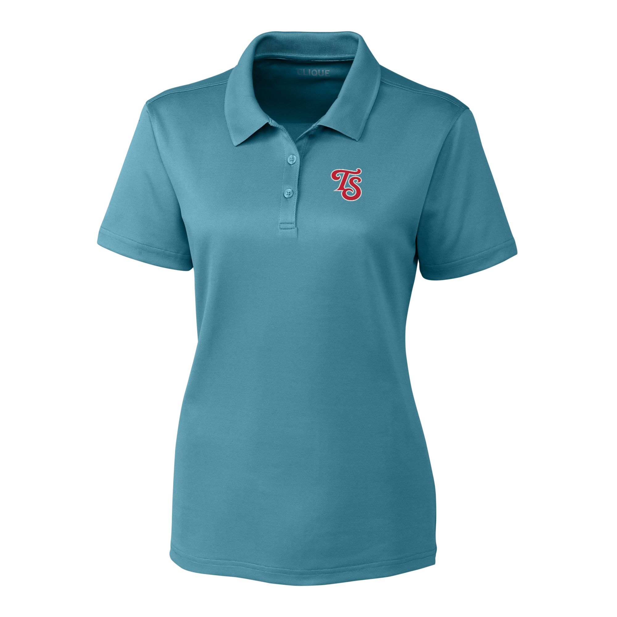 Women's Cutter & Buck Blue Tennessee Smokies Clique Spin Eco Performance Pique Women's Polo - Image 3