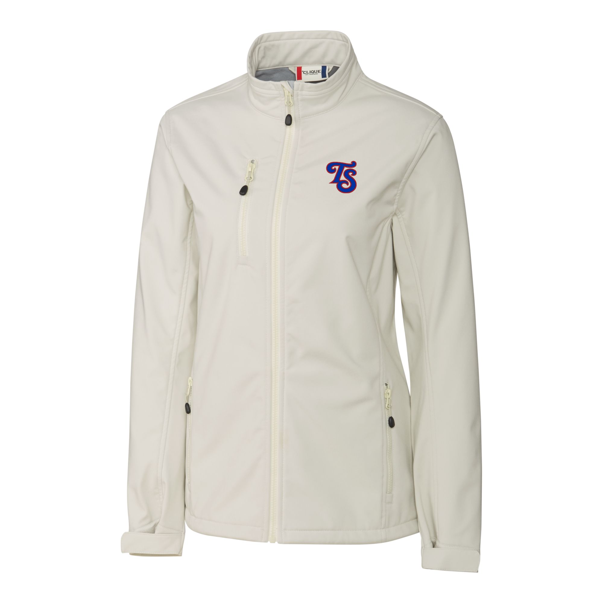 Women's Cutter & Buck Gray Tennessee Smokies Clique Telemark Eco Stretch Softshell Full-Zip Jacket - Image 3