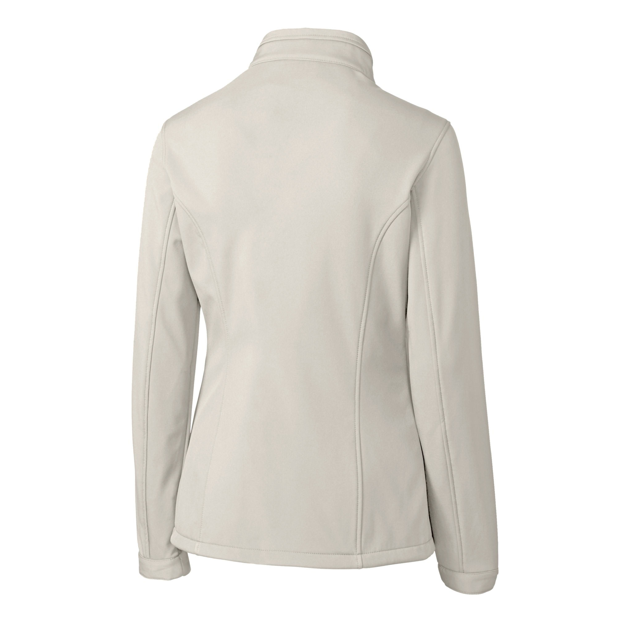 Women's Cutter & Buck Gray Tennessee Smokies Clique Telemark Eco Stretch Softshell Full-Zip Jacket - Image 4