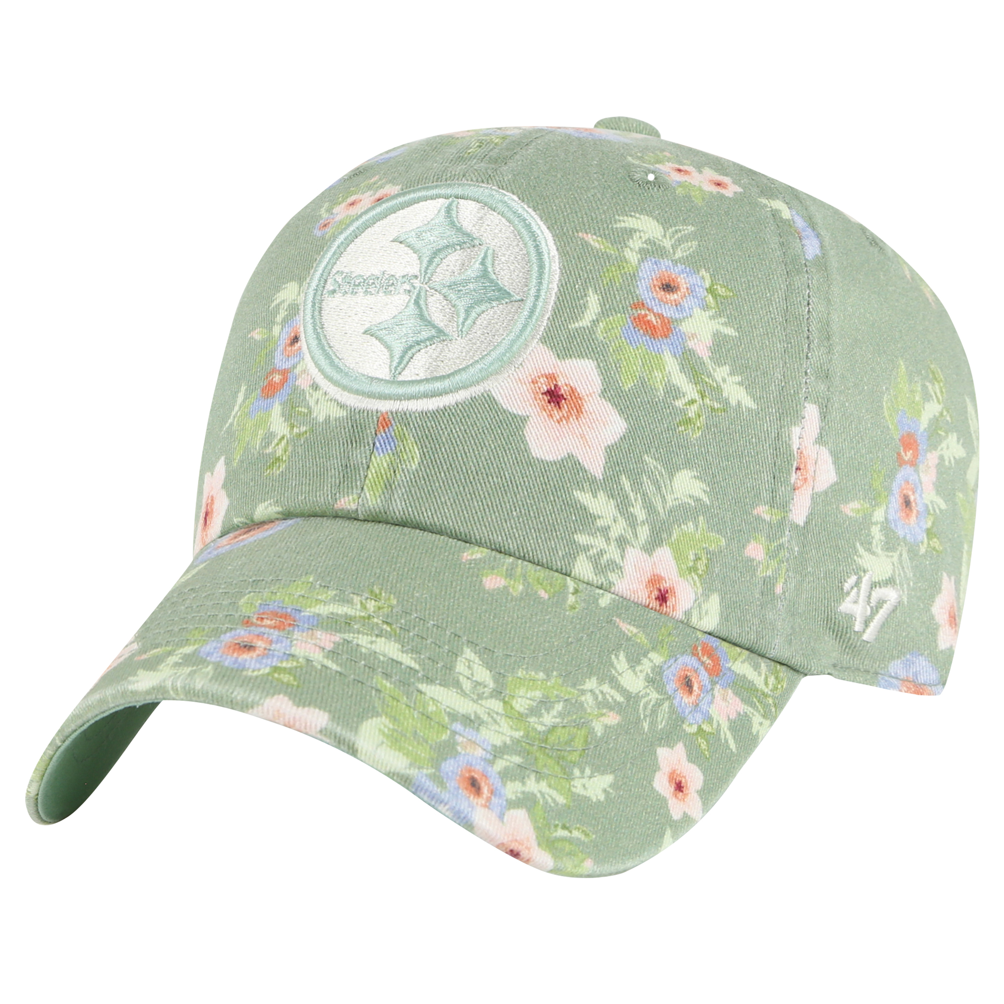 Women's '47 Green Pittsburgh Steelers Meadow Garden Clean Up Adjustable Hat
