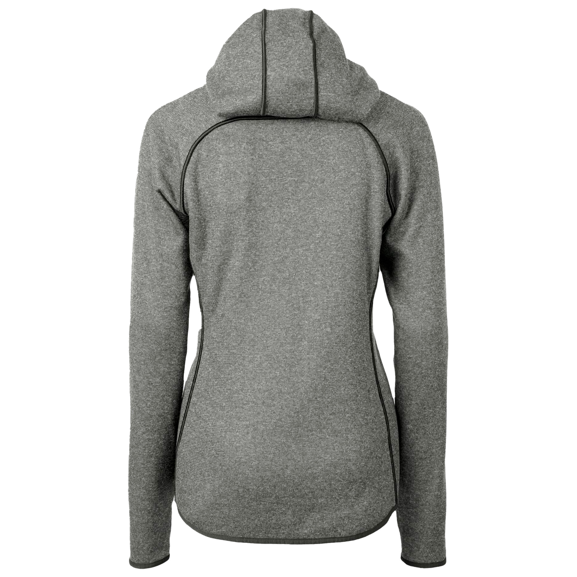 Women's Cutter & Buck Heather Gray Chicago Cubs City Connect Mainsail Full-Zip Hooded Jacket - Image 7