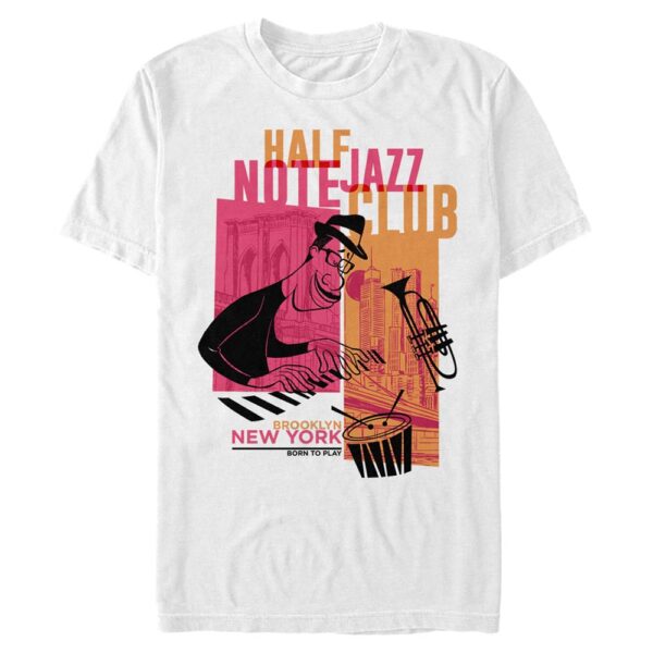 Men's Mad Engine White Soul Brooklyn Jazz Graphic T-Shirt