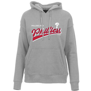 Women's Levelwear  Gray Philadelphia Phillies  Adorn Retro Rafter Pullover Hoodie