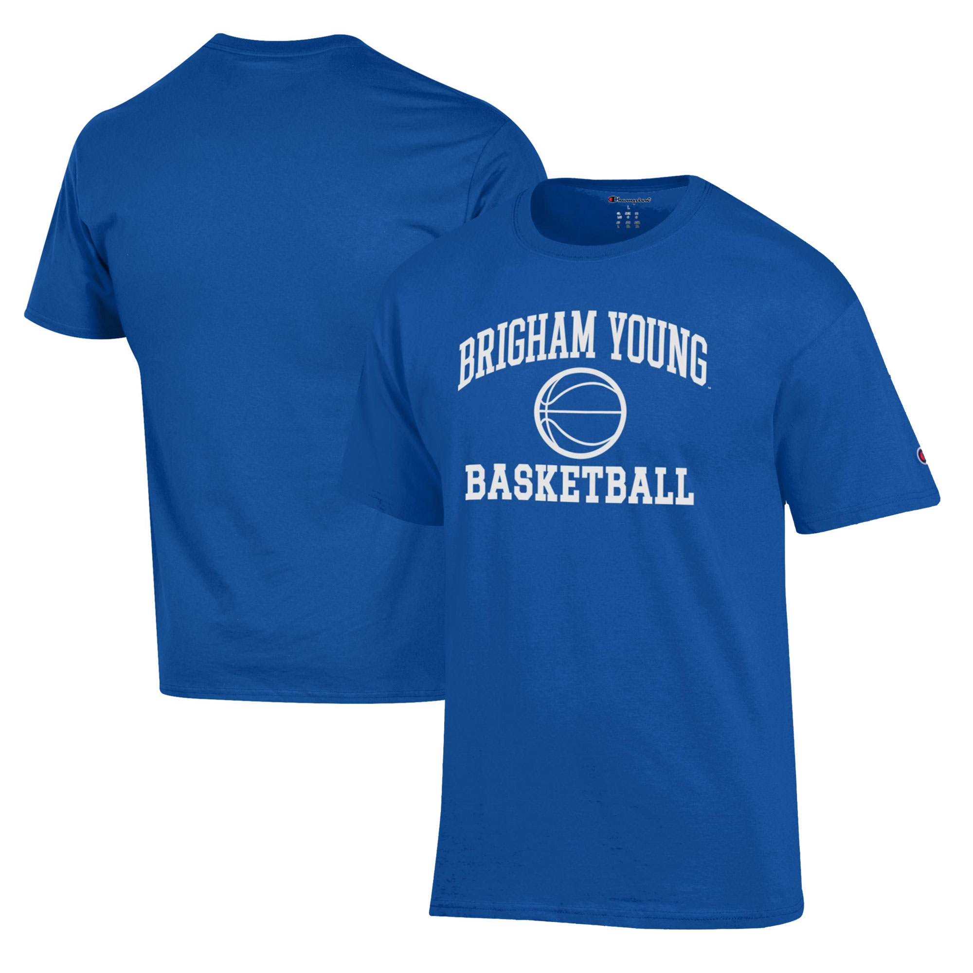 Men's Champion Royal BYU Cougars Basketball Icon T-Shirt