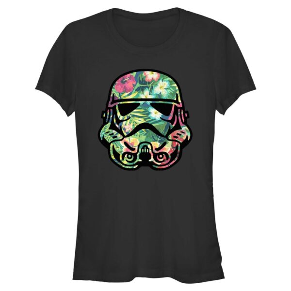 Women's Mad Engine Stormtrooper Black Star Wars Stormtrooper Tropical Graphic T-Shirt