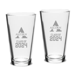Alcorn State Braves Class of 2024 Two-Piece 16oz. Classic Pint Glass Set