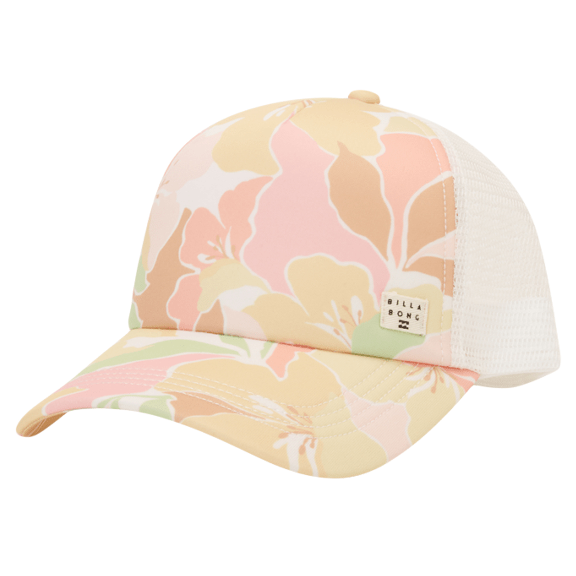 Women's Billabong White Heritage Mashup Trucker Adjustable Hat