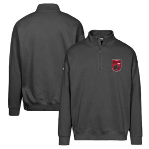 Men's Levelwear Black Chicago Blackhawks Retro Murray Quarter-Zip Pullover Top