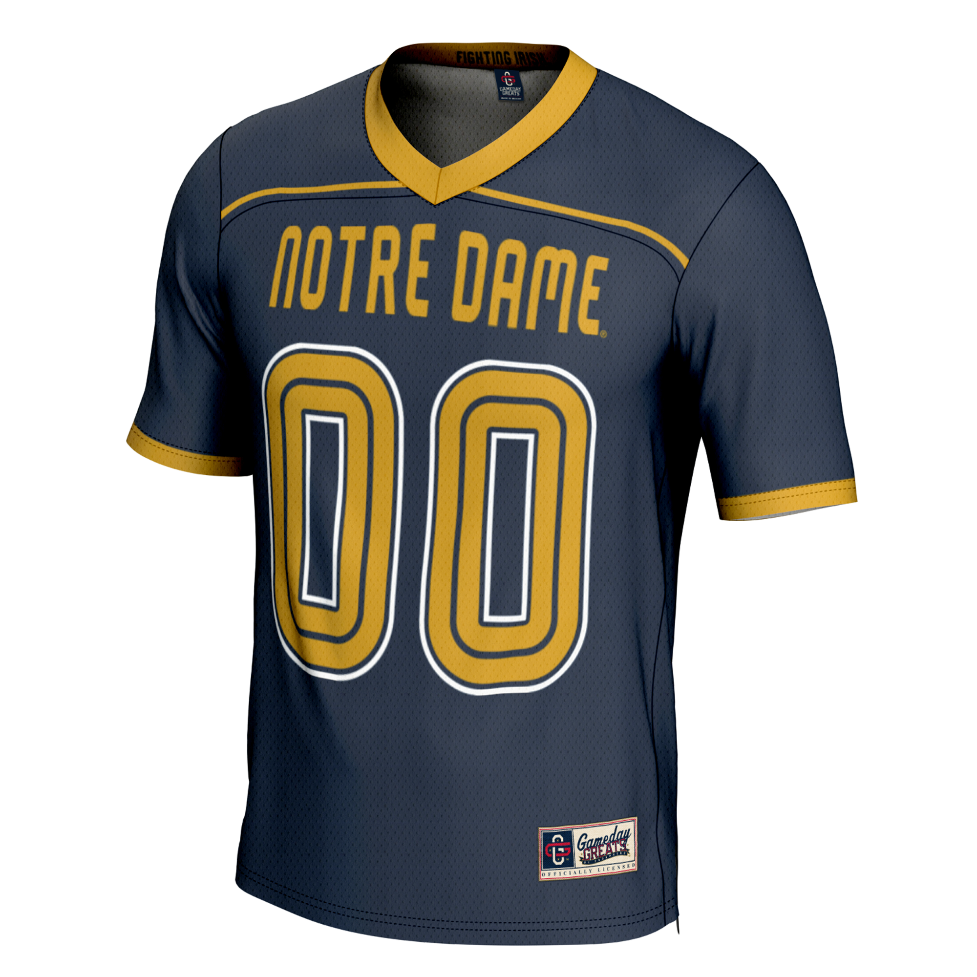 Youth GameDay Greats Navy Notre Dame Fighting Irish Men's Lacrosse NIL Lightweight Jersey - Image 3
