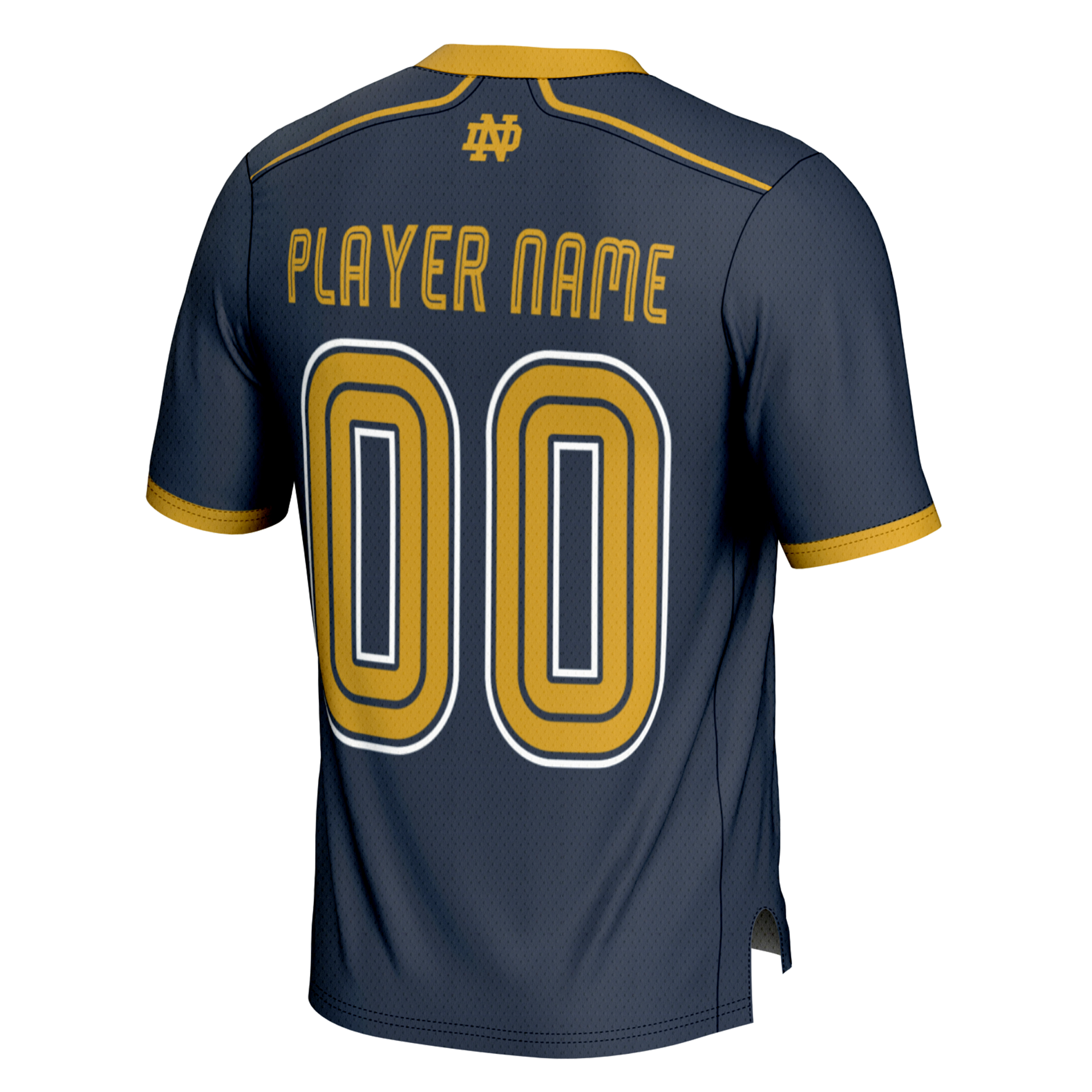 Youth GameDay Greats Navy Notre Dame Fighting Irish Men's Lacrosse NIL Lightweight Jersey - Image 4