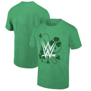 Men's Ripple Junction  Green WWE St. Patrick's Day Clover Graphic T-Shirt