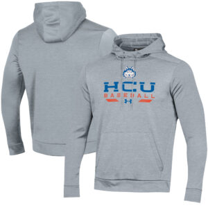 Men's Under Armour  Gray Houston Christian Huskies Baseball Pullover Hoodie
