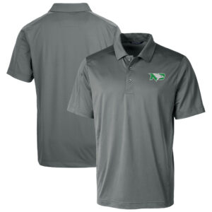 Men's Cutter & Buck  Gray North Dakota Prospect Textured Stretch Polo