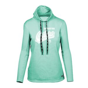 Women's Levelwear Mint Edmonton Oilers Loop Sweep Pullover Hoodie