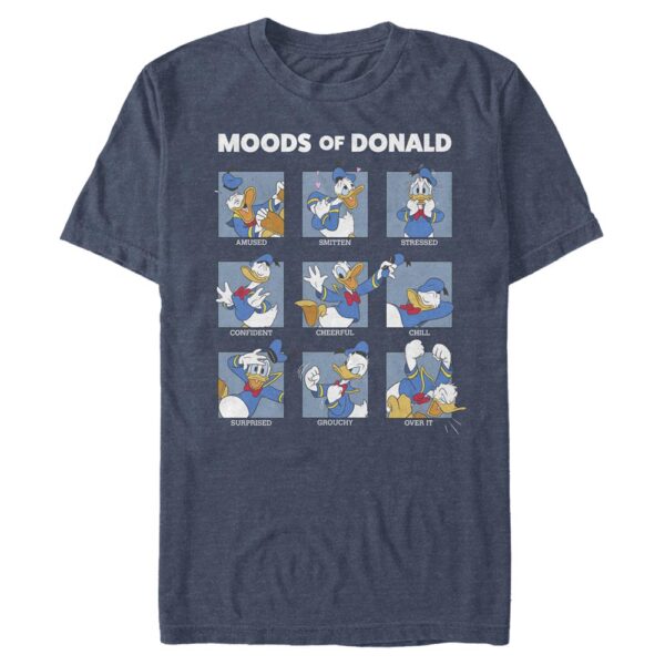Men's Mad Engine Donald Duck Heather Navy Mickey & Friends Moods Graphic T-Shirt
