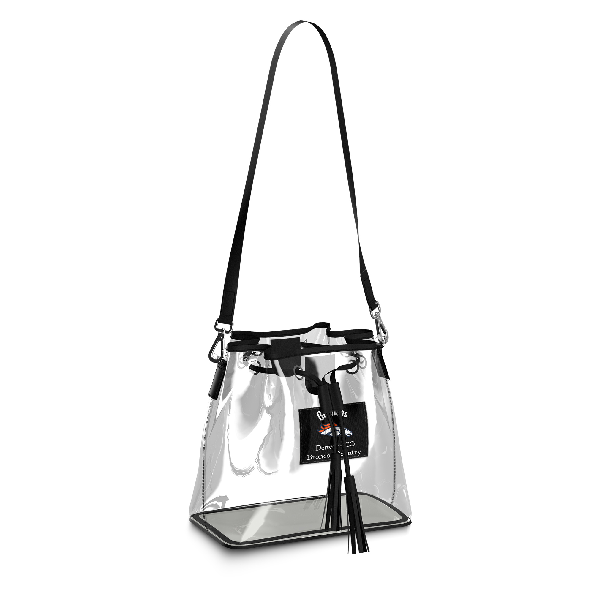 WEAR by Erin Andrews Denver Broncos Clear Stadium Bucket Purse - Image 4